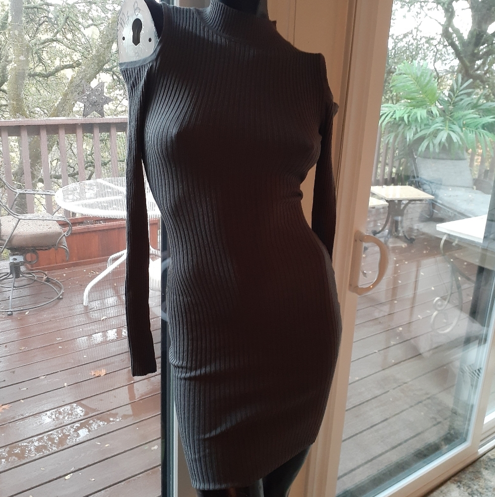 Ribbed off the shoulder sweater